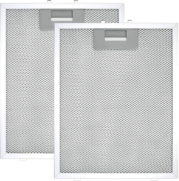 Cooker Hood Filter Replacement 300X240mm, 4-Layer Aluminum Mesh Hood Vent Filter, HR Huare Technology Aluminum Range Hood Grease Filters,2Pack