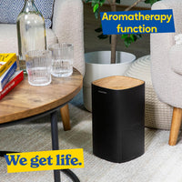 Russell Hobbs Air Purifier 100mÂ³/h HEPA+Carbon CADR 99.95% â Black Scandi Wood
