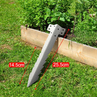 Small Railway Sleeper Brackets 20 Pack-Heavy Duty Sleeper Stakes for Pathway, Garden Raised Bed