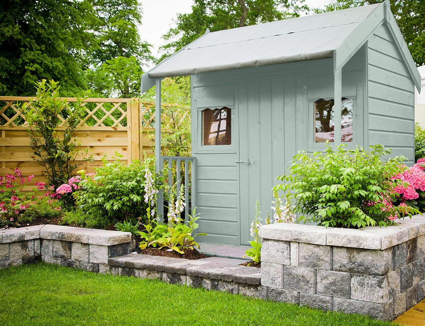 Johnstoneâs Exterior Wood Paint Garden Furniture & Fence Fade Resistant â Spring Rosemary 1L