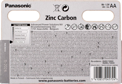 Panasonic AA 2917 Zinc R06R0 Special Power Battery