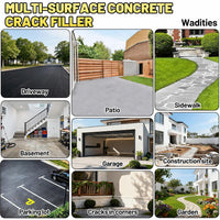 Concrete Crack Filler 2.65lb High Elasticity Cement Crack Repair Sealant