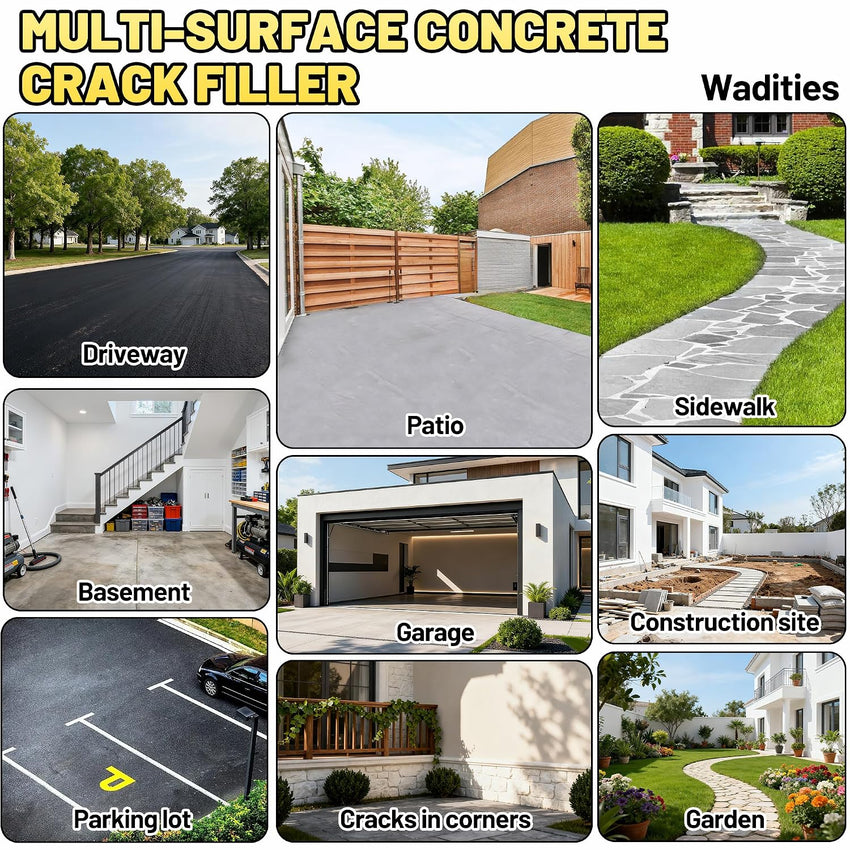 Concrete Crack Filler 2.65lb High Elasticity Cement Crack Repair Sealant