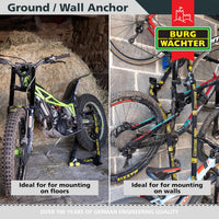 High Security Ground/Wall Anchor Sold Secure Diamond & Gold NO BOLTS INCLUDED GA1