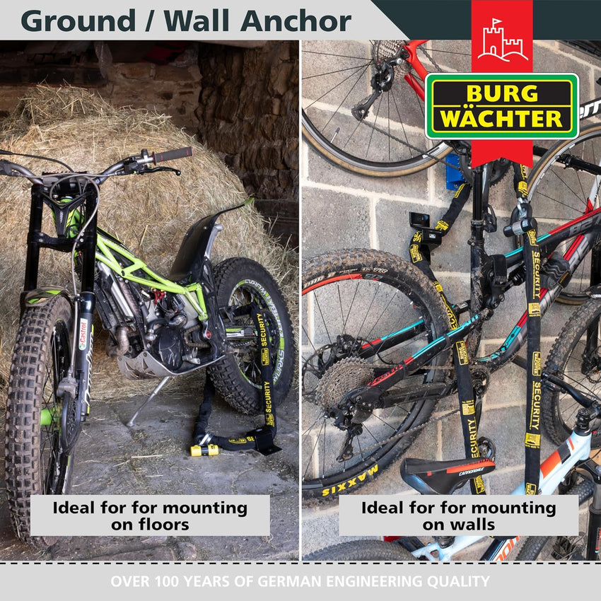 High Security Ground/Wall Anchor Sold Secure Diamond & Gold NO BOLTS INCLUDED GA1
