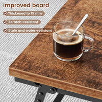 Folding Coffee Table Magnetic Portable No-Installation Wooden 80ÃÂÃÂ40ÃÂÃÂ40cm ÃÂ¢ÃÂÃÂ Rustic Brown