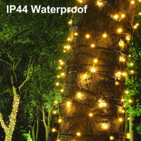 YOSION 30M LED String Fairy Lights On Dark Green Cable with Various Light Effects, Ideal for Christmas Tree, Xmas, Party,Wedding,ETC (Warm,300 LEDs)