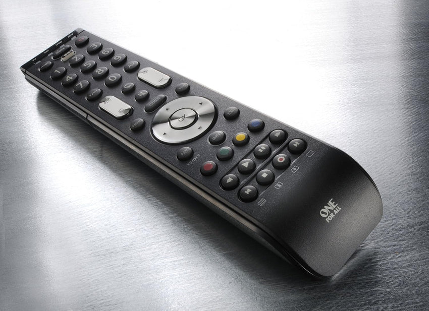 One For All Essence 4 Universal Remote Control - Operates 4 devices (TV Freeview Blu-ray and Audio) - Learning feature - Works with all brands - Black -URC7140