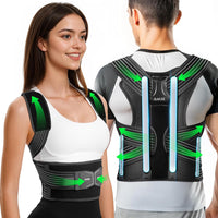 RAKIIE Back Straightener Posture Corrector Padded Shoulder Straps â Grey S (75-90cm)