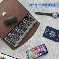 Small Wireless Keyboard and Mouse, seenda Ultra Compact Rechargeable USB Keyboard and Mouse Combo with Portable Size Low Profile Keys for Windows XP/7/8/10/11 Laptop Computer, Gray