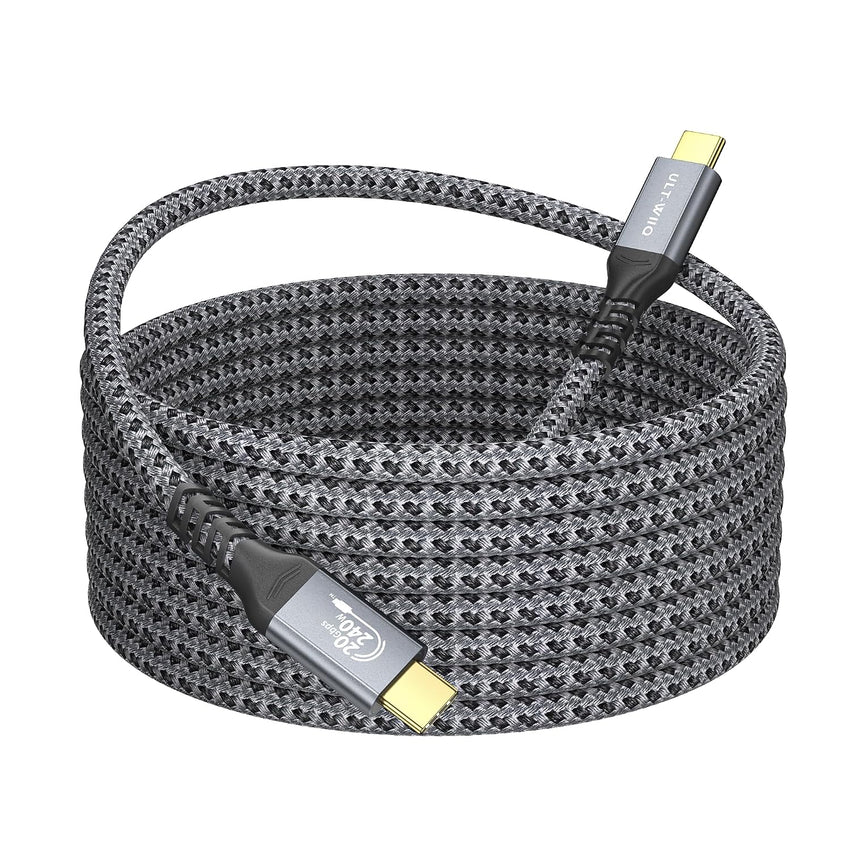 USB-C to USB-C 240W Fast Charging 20Gbps 4K Cable USB 3.2 Gen2x2 5m