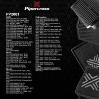 Pipercross Panel Air Filter Performance for Audi/Seat/VW PP2001