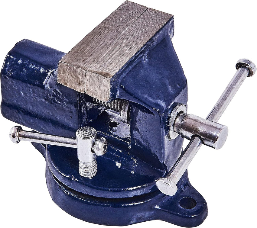Amtech 50mm Revolving Table Vice Cast Iron Hardened Jaws 360Â° Rotation