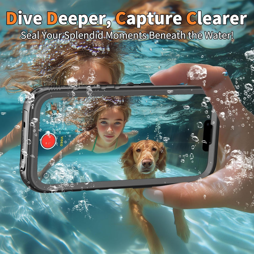 Cozycase for iPhone 14 Pro Max Case Ultra Waterproof for MagSafe - 360 Heavy Duty Shockproof/IP68 Dustproof/Double Full Body/Front and Back 14 ProMax Protective Case with Screen/Camera ProtectorMatte
