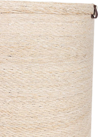 Large Seagrass Storage & Laundry Baskets Bleached Off-White Set of 2 45cm & 35cm