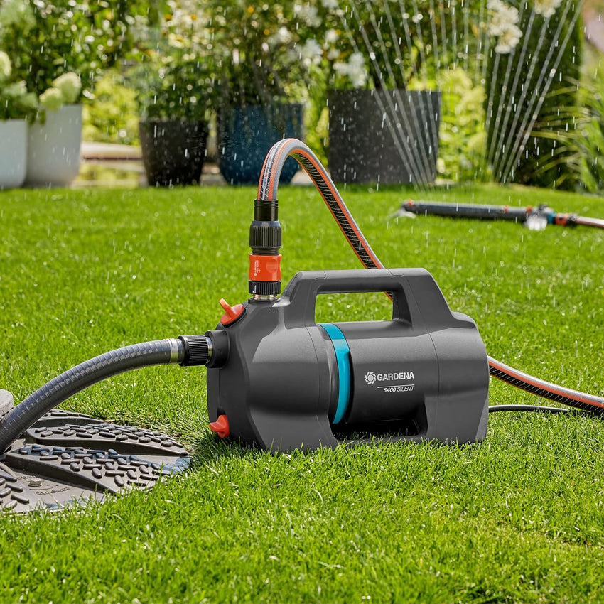 Gardena 5400 Silent Garden Pump High Flow Low Noise 9086-20 New