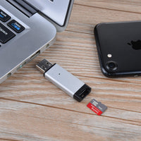 Micro SD Card Reader - Fast USB 2.0 Adapter for MicroSD HC Memory Stick