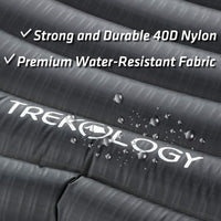 TREKOLOGY UL Sleeping Pad, Camping Mattress - UL80 Inflatable Airbed Lightweight Roll Camp Mats, Ultralight Single Inflating Bed for a Good Night Sleep