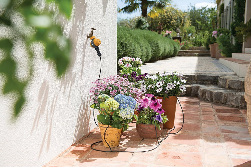 HOZELOCK - Manual Countdown Timer for Watering: Mechanical Switch, Compatible with Ã 21mm (1/2"), Ã 26.5mm (3/4") or Ã 33.3mm (1") Water Taps, Watering Duration 5 to 120 Min, Easy Connection [2210]