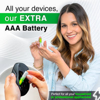 AAA Batteries Pack of 20 1.5V / Micro/Mini/Penlite / LR03 by GP Batteries Extra Alkaline Batteries Suitable for everyday use in a variety of devices - Clocks/Remotes/Mouse/Torch/Etc