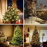 YOSION 30M LED String Fairy Lights On Dark Green Cable with Various Light Effects, Ideal for Christmas Tree, Xmas, Party,Wedding,ETC (Warm,300 LEDs)