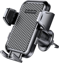 Car Phone Holder Air Vent, Upgrade Hook Clip Mobile Phone Holder for Cars, 360Â° Rotable Car Phone Mount, One Button Release Car Phone Cradles, Universal Car Phone Stand for iPhone Samsung Smartphones