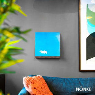 MÖNKE Vinyl Record Wall Mount - an Elegant Display Ledge Made from Solid Wood - This Vinyl Record Shelf Will Hold Records of Any Size (Walnut)
