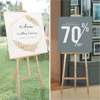 Belle Vous Wooden A-Frame Studio Easel - 1.59m / 5.22ft - Artist Easel - Adjustable/Foldable Tripod - Canvas/Painting Holder for Displays, Exhibition, Drawing, Sketching, Weddings, Arts and Craft