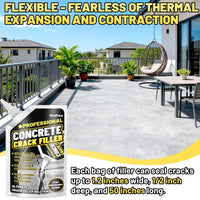 Concrete Crack Filler 2.65lb High Elasticity Cement Crack Repair Sealant