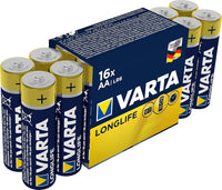 Varta Longlife AA (LR6) Batteries Alkaline Pack of 16