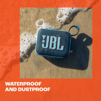 JBL GO 4 Ultra-Portable Bluetooth Speaker with Big JBL Pro Sound and Punchy Bass, PlaytimeBoost, Waterproof Design and 7-Hour Playtime, Black