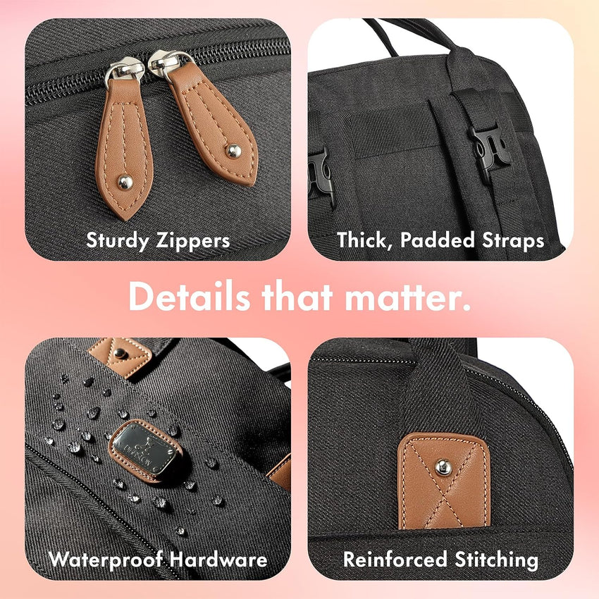 Dikaslon Baby Changing Bag Backpack with Mat & Straps Dark Grey