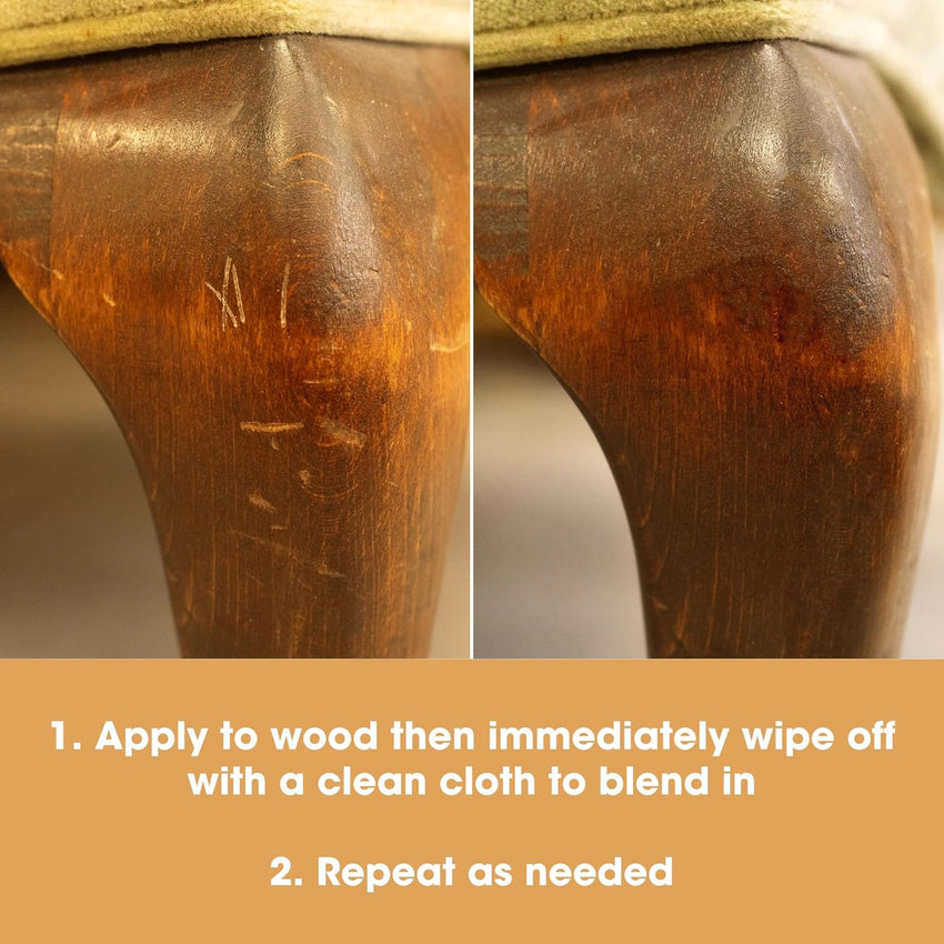 Furniture Clinic Wood Repair Pen Touch-Up Marker Quick-Dry Scratch Repair â Golden Cedar