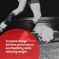 G-Form Pro-S Vento Football Shin Guard - Football Shin Guard Sleeves - Black, Youth Large/X-Large