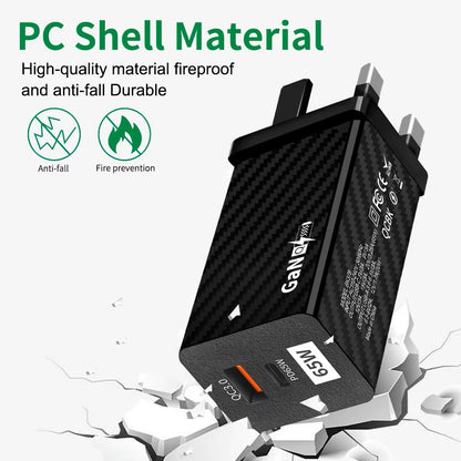 KALINI 65W GaN Fast Charger USB QC 3.0 Wall Charger UK
