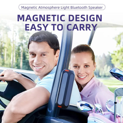 KALINI Magnetic Wireless Speaker 2x Solar panels 5000mAh LED bar