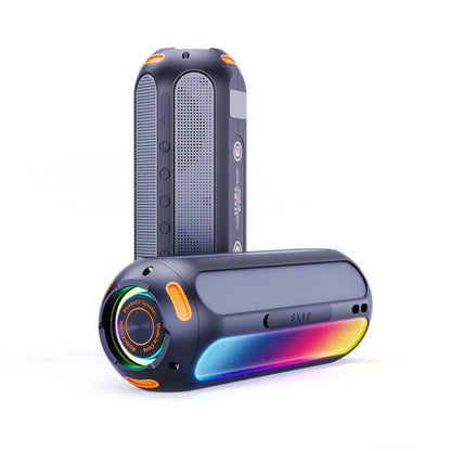 KALINI Magnetic Wireless Speaker 2x Solar panels 5000mAh LED bar